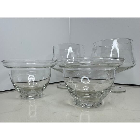 Kosta Boda 2-Piece Blown Glass Shrimp Cocktail Serving Dish Set (2) - MULTI USE - Picture 5 of 10